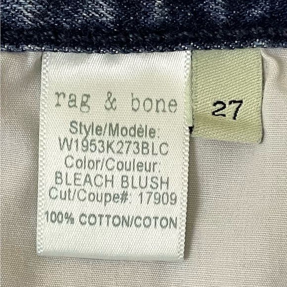 rag & bone/JEAN size 27 bleach blush and dark blue cutoff shorts - Picture 10 of 13